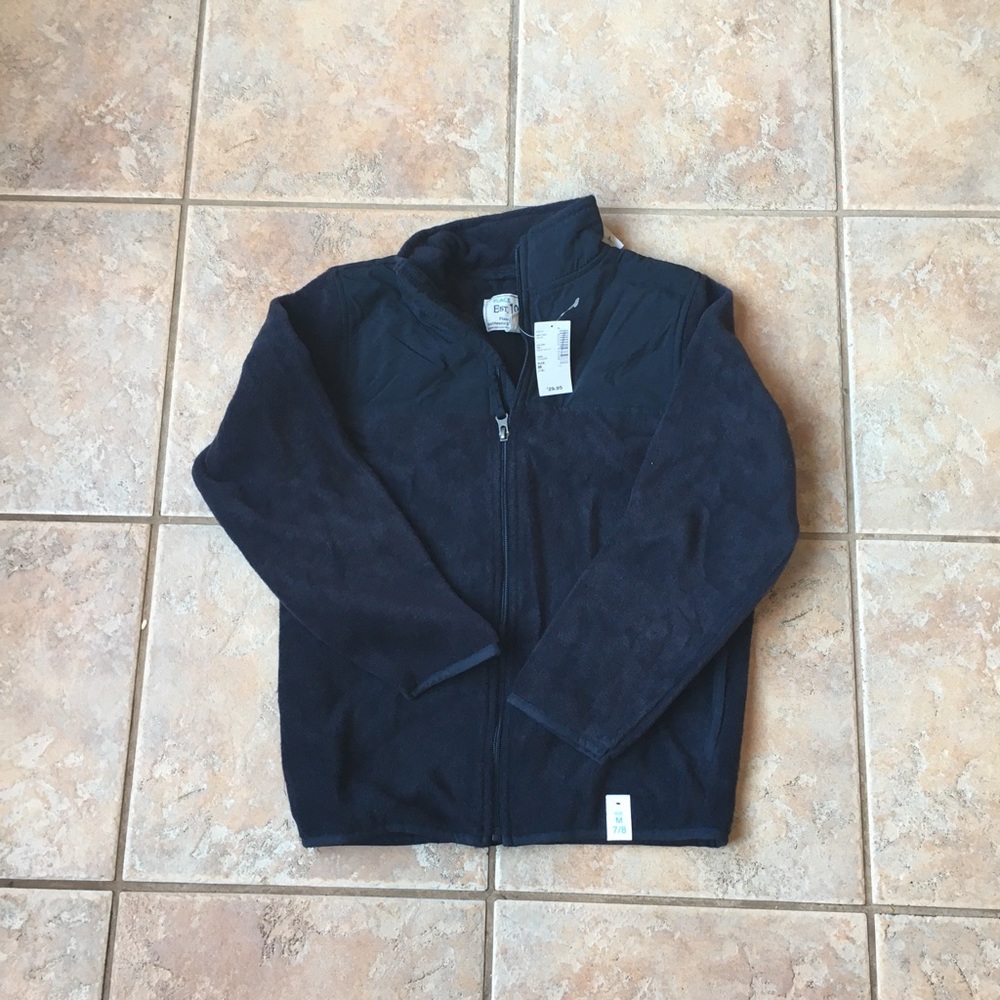 NWT Childrens Place 7/8 fleece zip up